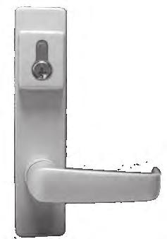 LEVER TRIM DESIGNS Assorted outside trims provide security for all types of installations.