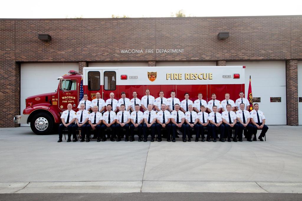 WACONIA FIRE DEPARTMENT 2015 ANNUAL REPORT In 2015, the Waconia Fire Department was staffed by 31 Volunteer/Paid-on-Call members who proudly serve the communities of Waconia, Laketown Township,