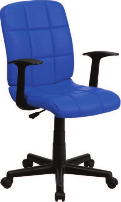 THESE QUILTED LEATHER CHAIR EASILY SWIVELS 360 DEGREES TO GET THE MAXIMUM USE OF YOUR WORKSPACE WITHOUT