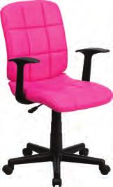 THESE QUILTED LEATHER CHAIR EASILY SWIVELS 360 DEGREES TO GET THE MAXIMUM USE OF YOUR WORKSPACE