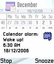 Snooze is a function for putting off the reminder to a certain time.