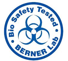 Worldwide the No. 1: Microbiological testing of safety functions BERNER International is the only manufacturer in Europe with its own microbiological test laboratory.