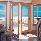 Consider replacing a sliding-glass door with a quality French door. A French door can be properly weather-stripped to block air infiltration.