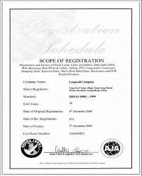 Industry Certifications ISO
