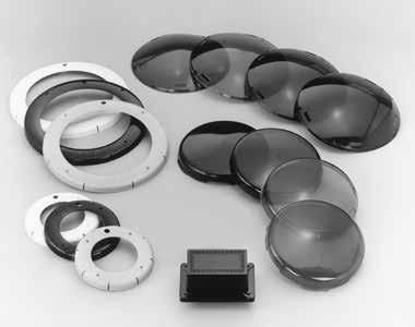 LIGHT ACCESSORIES AND JUNCTION BOXES ADD-ON FEATURES AND ACCESSORIES FOR ALL PENTAIR LIGHTS Kwik-Change Lens Covers Snap-on plastic face rings available for s/s lights Available in 3 sizes: 1/2, 3/4