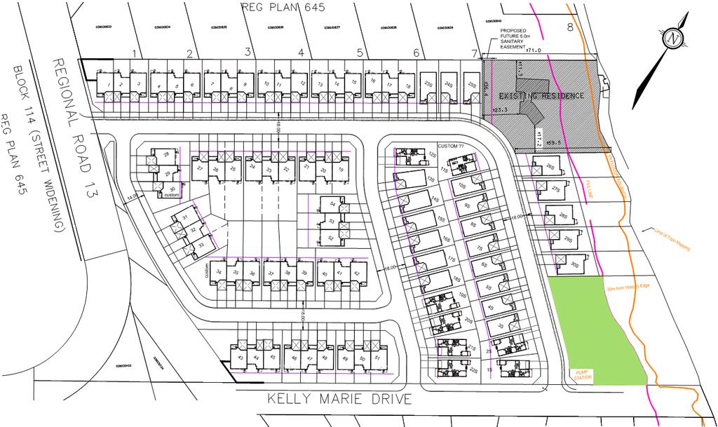 2.0 PROPOSED DEVELOPMENT Figure 6: Proposed Development The proposed development, shown in Figure 6 and as Appendix B, is a residential subdivision with a total of 84 units, including 54 bungalow