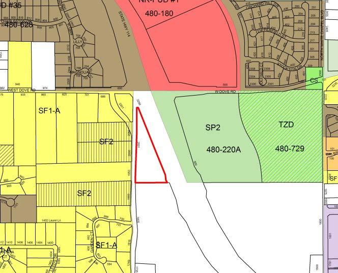 Zoning The current zoning on the property is AG Agricultural District. The applicant will be required to rezone the property to a district which allows for the office concept as described.