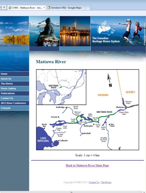 Mattawa River Found online at: http://www.chrs.