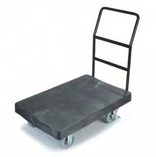 in a delivery van for off-site functions Heavy-duty 5" casters (2 fixed, 2 swivel) PT4824 HT3220 Cart folds flat for easy storage and packing HT3220 Black(03) Gray(23) Prod
