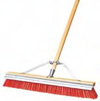 industrial Supply Ready sweeps Ready Sweeps Wet or dry sweeping of rough surfaces Includes extra heavy 1-1/8" diameter, 60" handle and wide angle brace Pre-assembled 367395TC has a shaped steel blade
