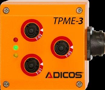 TPME HOTSPOT-X0 HOTSPOT-X20 HOTSPOT-X22 The TPME offers the possibility to integrate the operating temperatures of critical parts of the plant into the monitoring function of the
