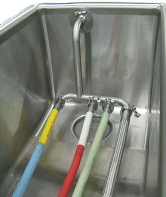 Optional Features: Hose Cleaning Manifold Dedicated flow for