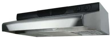 System Choices Exhaust Only Kitchen Range Exhaust Hoods Air King ECQ Continuous: 30, 50, 70, 90