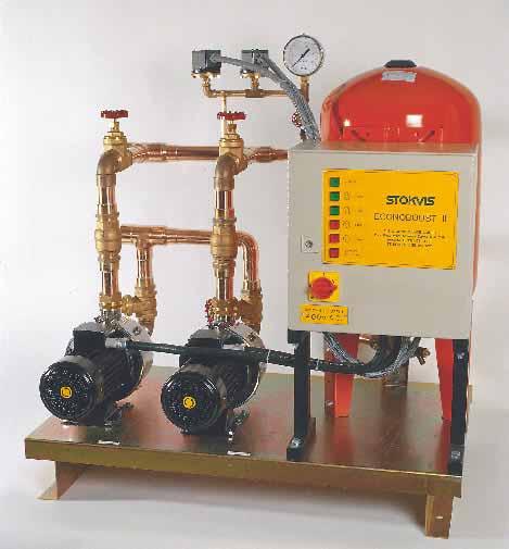 ECONOBOOST EB II & EB III Compact Water Booster The Stokvis EB II twin pump & EB III triple pump cold water booster units meet today s need for compact, reliable, high performance equipment with