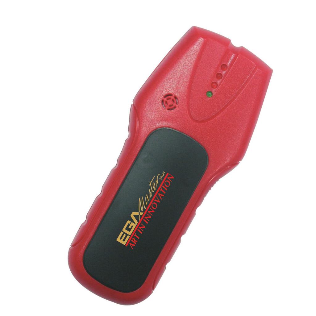 The stud finder is able to detect metal pipelines or electrical wires inside the walls, in light structures.