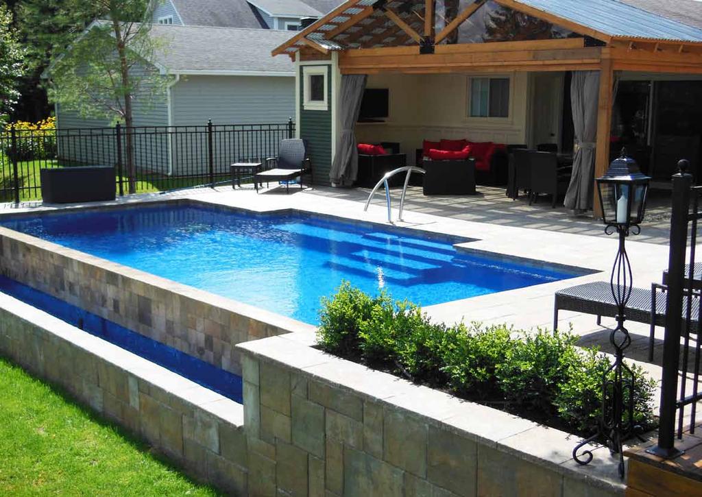 Raising this pool to meet the outdoor room creates an