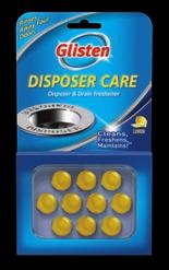 Use weekly or as needed to maintain your disposer and drains. DP06N-PB Glisten Disposer Cleaner 6/4.9 oz.