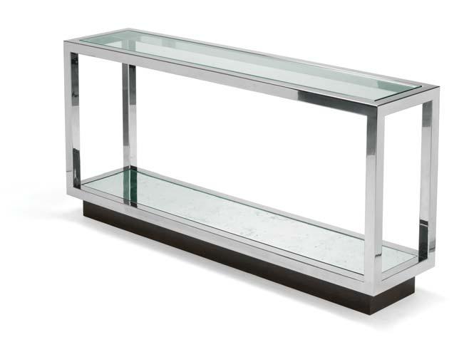 Stainless  1800mm x 400mm x 850mm h INFINITY side table