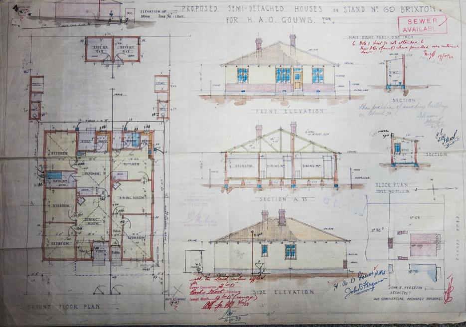 Original plan for Stand 69, Brixton Fig.