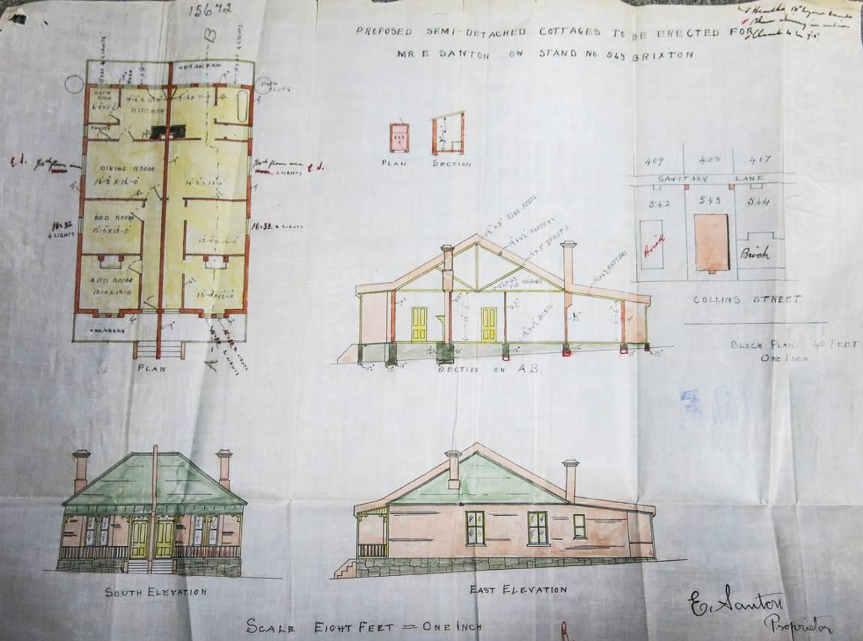 Original plan for Stand RE/543, Brixton Fig.