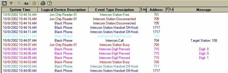 Only one intercom station may be associated with a single Logical Device. This is the intercom that is called when an intercom function is requested on a Logical Device.