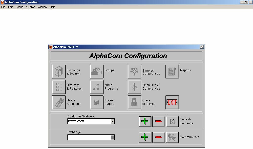 Configure port 1 or 2 on the Alphacomm as the serial port that will use the MPC Data Protocol.