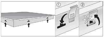 Installation procedure Worktop must be placed absolutely horizontal. Suitably protect the edges of the cut aperture.