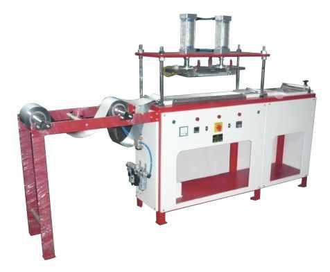 KNITTED FABRIC SEALING MACHINE This unit is used to conjoined two fabrics in roll forms; one being at the tail-end and