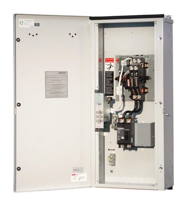 The ASCO 185SE Service Entrance Automatic Transfer Switch uses the same reliable transfer switching mechanism and controller as the SERIES 185 product platform.