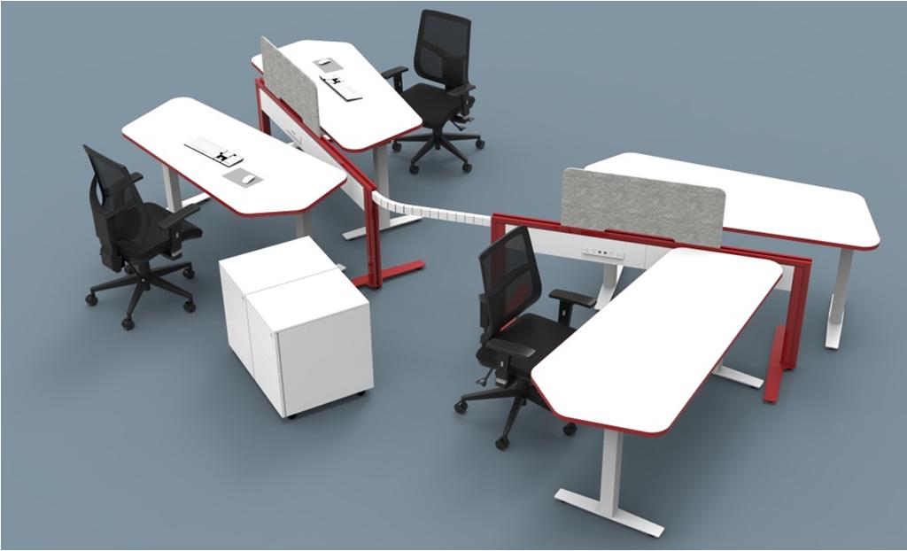 desks, winding height adjustable, electric and the new