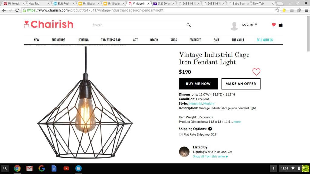 marketplace for buying and selling unique vintage furnishings.