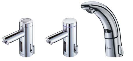 Choose from hardwired, battery-powered or solar faucets
