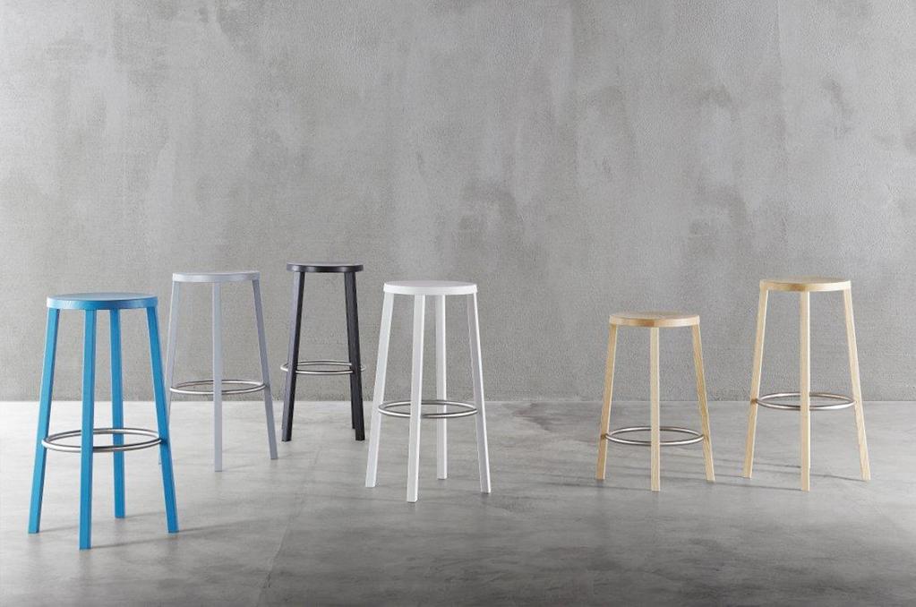 Blocco Stool by Naoto Fukasawa Blocco appears to have been carved from a single piece of wood.