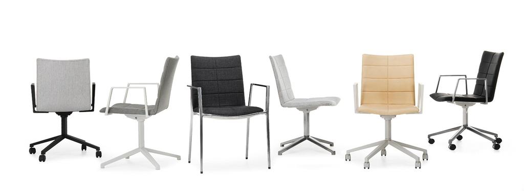 Archal High-Back Chair by Johannes Foersom & Peter Hiort-Lorenzen Archal, the aluminum chair designed for conferences and public settings, is now available in a high-back version.