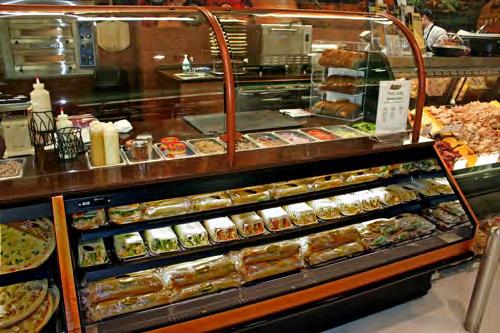 Sandwich Prep Case Specifications Ideal for preparing and merchandising sandwiches, sushi, pizza or any cold packaged foods.