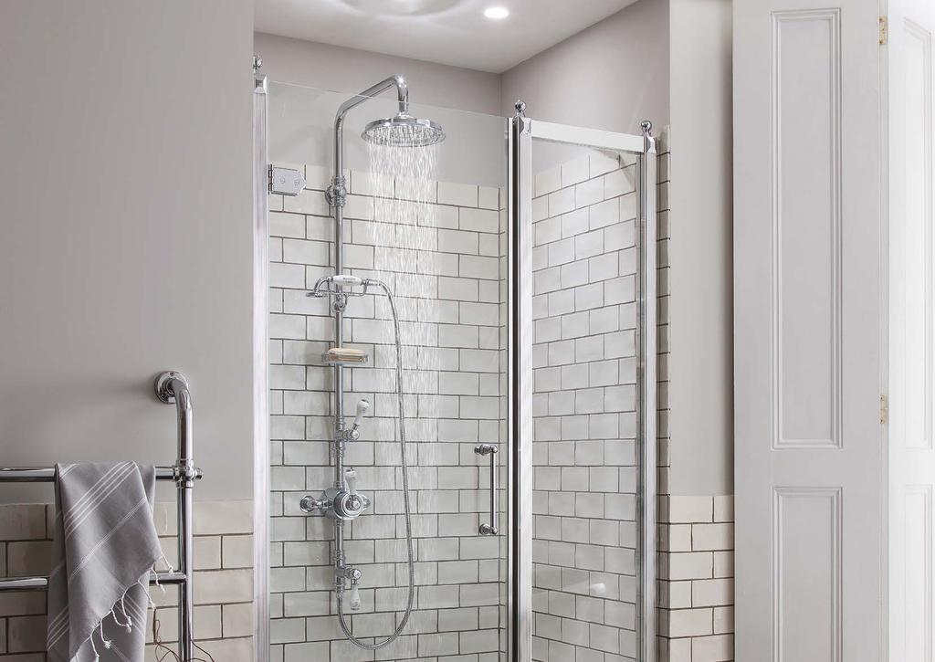Showering S H O W E R I N G G U A R A N T E E The Burlington range of showers provides extensive options so you can create a showering solution for your own bespoke setting.