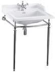 Classic basin two tap hole with aluminium washstand, Claremont basin 12.