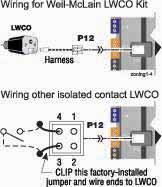 Field wiring (see wiring diagram, Figure 60, page 62) (continued) To cause AUTOMATIC reset: Terminal Block P13 #3 & #4 (EVG control module) EVG control will reset automatically after circuit is