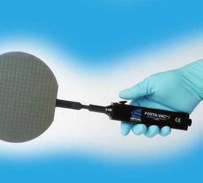 Battery Operated Wafer Handling Tools SERIES 3 PORTA-VAC Series 3 PORTA-VAC Kit With 300mm Wafer Tip This wafer handling tool kit comes with one machined wafer tip as listed below.
