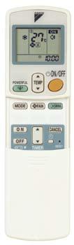 Controllers Specifications Wireless Remote Controller for FTNE25/35M Power Chill Operation Selects mode: cooling, dry, fan-only operation Cancels On/Off Timer Count Up-Down Off Timer and Night Set