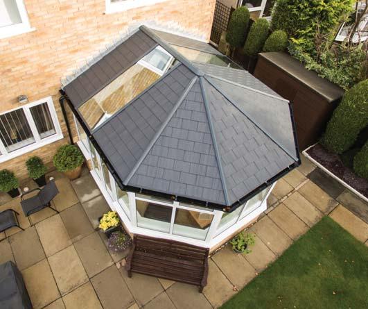 Wendland is compatible with two solid roof systems, Ultraroof380 and Livinroof, ideal for replacing an old conservatory roof or creating a new glazed extension.