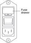 Maintenance 4 Fuse Replacement To change a fuse, follow these steps. 1 Disconnect the power cord from the power outlet and from the rear panel receptacle. 2 Locate the fuse drawer on the back panel.