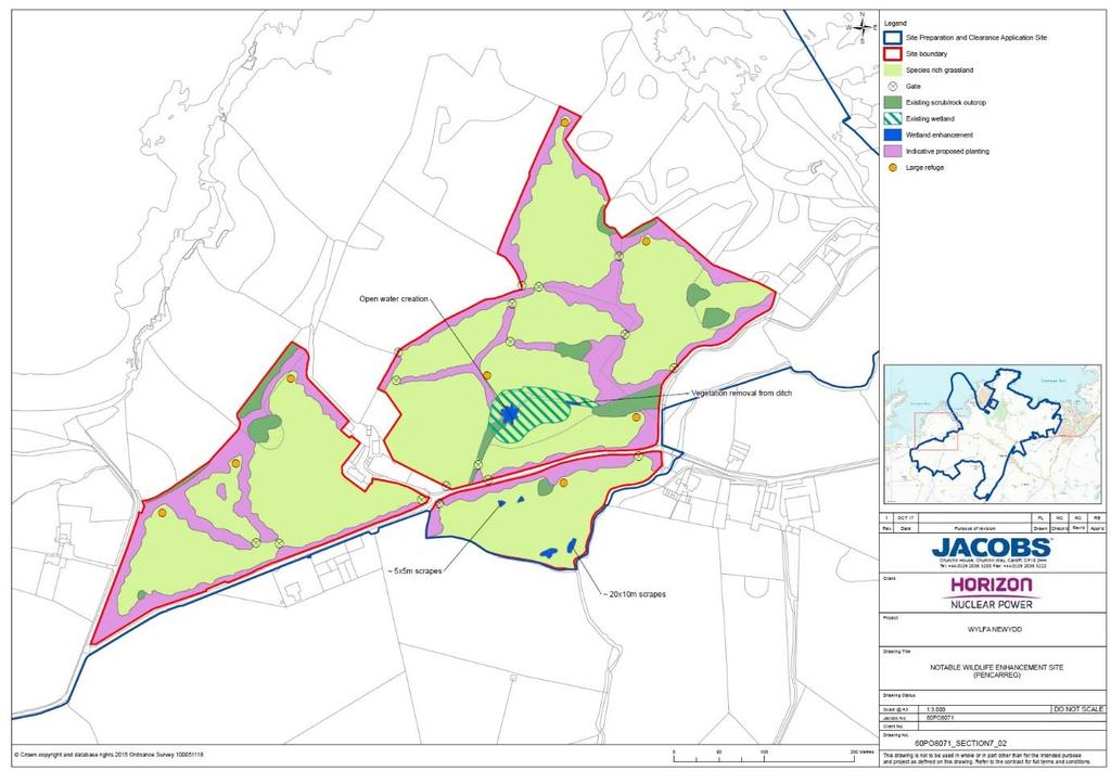 Main Consultation Document Wylfa Newydd Project former outbuilding converted into a bungalow known as Maen y Bugael. Access to all three parcels is gained via existing gates from Cemlyn Road.