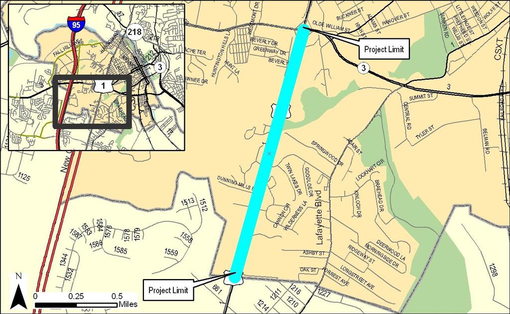Constrained Plan Projects (PE/Study) Jefferson Davis Hwy Widening (US-1) (Fredericksburg) Project Name: Jefferson Davis Hwy Widening (US-1) Preliminary Engineering Cost: $1,436,051 Route Number: US-1