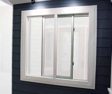 Casement and Awning windows are hinged and open wide like a door and offer some advantages over the slider.