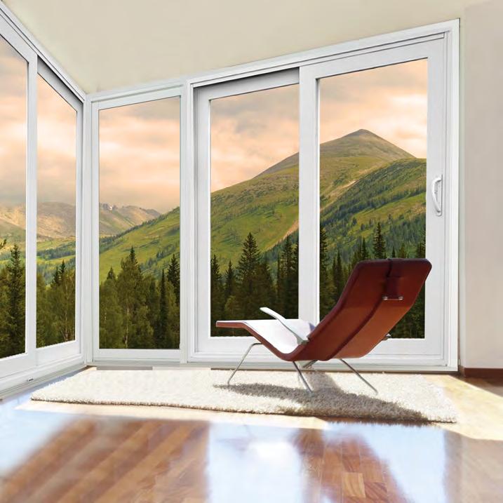 IMAGINE PVC patio door The Imagine patio door has wide sashes that look like a garden door while maintaining the strength and durability of PVC.