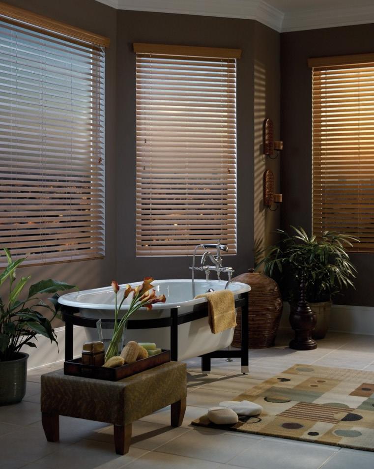 2 FAUX WOOD BLINDS (FW) Appearance: deluxe valance included to add more
