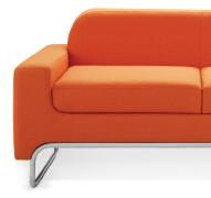 lounge style sofa set on a tubular