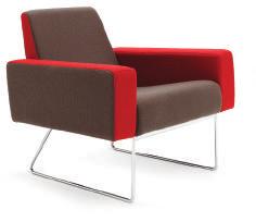 upholstered lounge chair with arms on a
