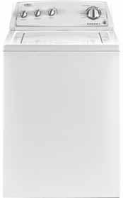 LAUNDRY - TRADITIONAL WASHER & DRYERS TLA WHITE-ON-WHITE TDA WHITE-ON-WHITE TGA WHITE-ON-WHITE TRADITIONAL TOP LOAD WASHER -3.4 cu.